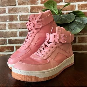 Michael Kors Cortlandt Embellished Leather Hightop Size 9.5